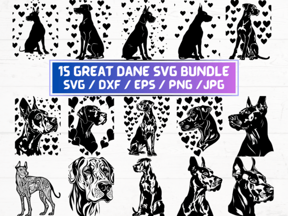15 Great Dane Svg File: A Versatile Digital Asset for Designers and Creators