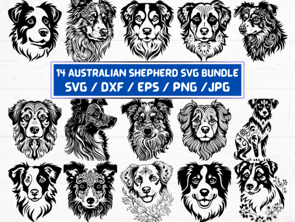 Australian Shepherd SVG File: A Versatile Digital Asset for Modern Creatives