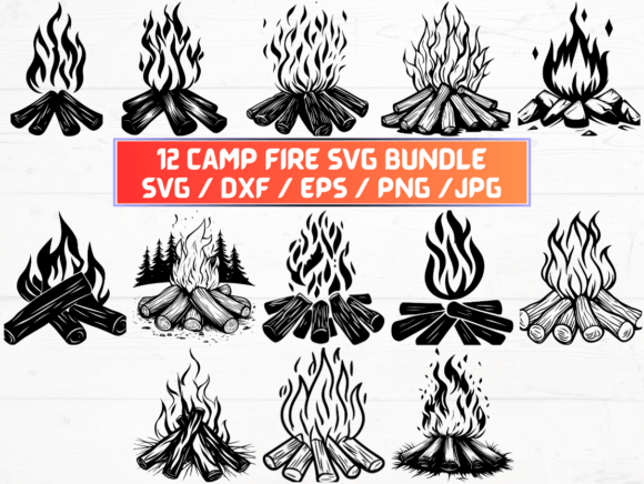 Camp Fire SVG: A Versatile Design Asset