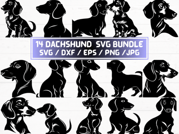 Dachshund Dog SVG, DXF, EPS, JPG, and PNG Files: A Versatile Digital Asset for Designers and Creators