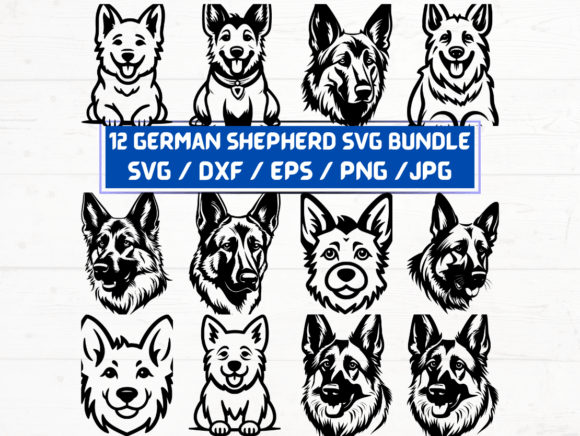 German Shepherd Svg Bundle – Eine umfassende Ressource für Kreative und Profis
