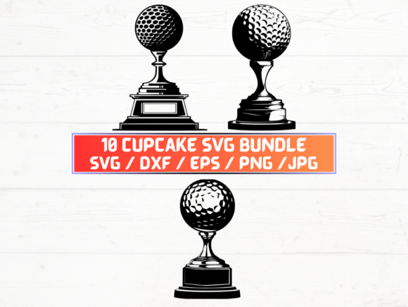 Golf Trophy SVG for Creative and Professional Use
