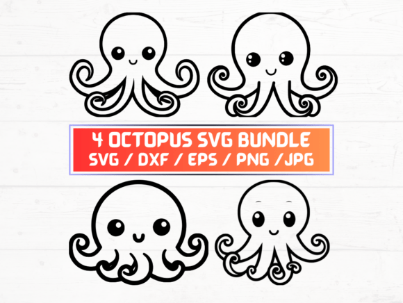 Octopus SVG, DXF, EPS, JPG, PNG: Strategic Use for Design and Digital Projects