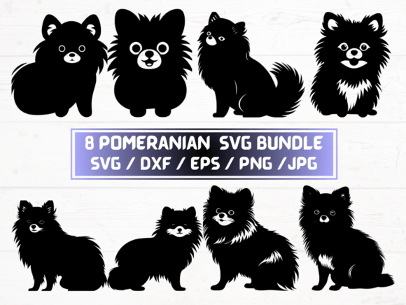 Pomeranian Dog Svg for Creative Projects