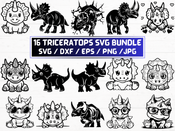 Triceratops SVG Laser Cut: A Digital Asset for Creative Projects