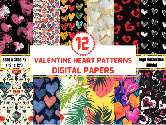 Valentine Heart Patterns: Creative Uses for Digital Papers in Everyday Life