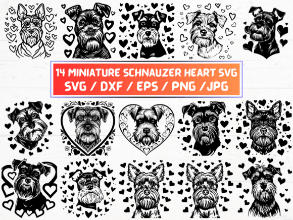 Valentine Miniature Schnauzer Heart SVG: A Creative Asset for Modern Designers and Entrepreneurs