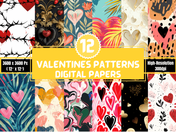 Valentines Patterns: A Versatile Resource for Creative Projects and Professional Workflows